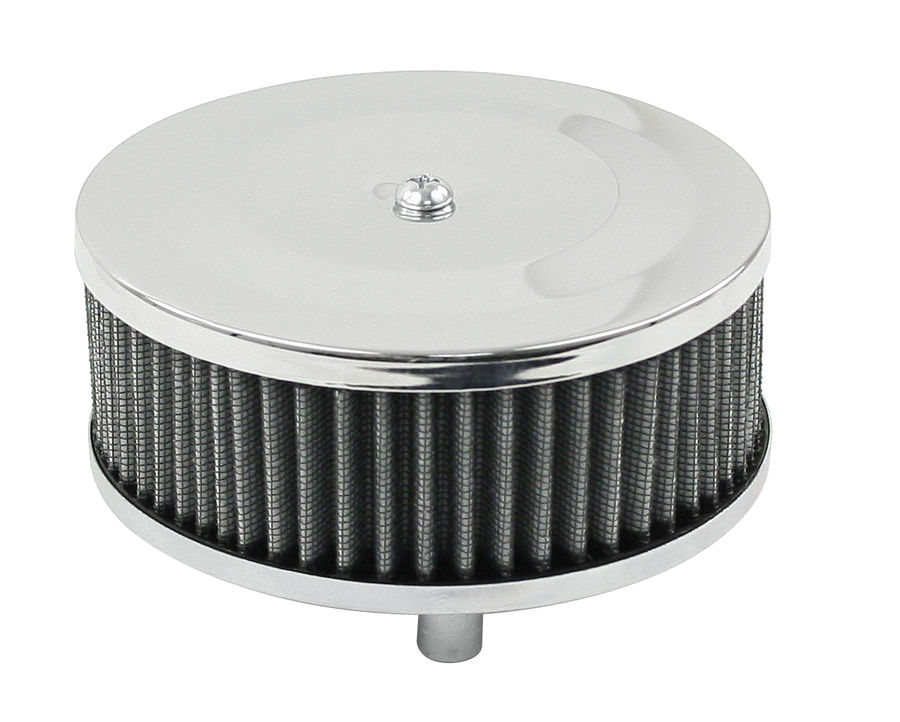 air filter chrome for Solex 2 1/16" 5 1/2" R x 2 1/8" tall Empi
