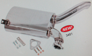Replacement Mufflers for EMPI Sideflow Exhaust System 3448