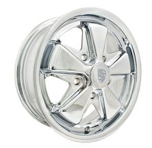 rim 5 x 130 pattern 5 spoke 911 chrome alloy 15 x 6 Empi