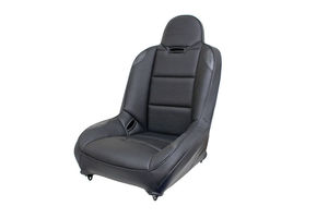 seat - Race-Trim high back super seat black leather look w/ Carbon Fiber look 21