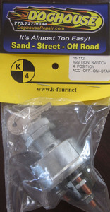 switch - ignition switch 4 position off road K-Four