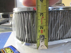 air filter chrome for 48-51 EPC/IDA 5 1/2 X 9 X 3 1/2" tall KING KONG Empi