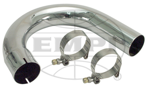bend only pipe Chrome exhaust Empi bend only pipe Chrome exhaust Empi
