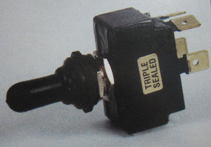 switch - toggle sealed OFF (ON) 20 amp double pole K-Four