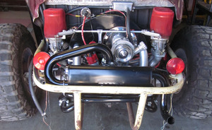 exhaust street system 1 1/2" heat baja & trike painted Empi