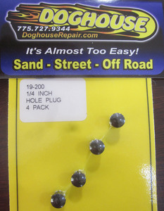 hole plug set 1/4" K-Four