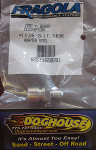 hose fitting steel brake adapter #3 to 3/8-24 IF chrome in color - FPP