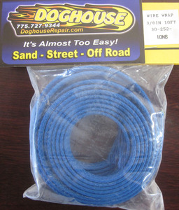 braided sleeving 3/8" x 10' Blue not split K-Four