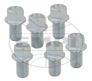 Lug Bolt set of 5 14mm x 1.5 pitch ball with 17mm hex head