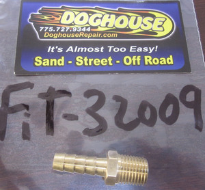 fuel outlet brass straight 1/4npt x 5/16" for aluminum gas tanks