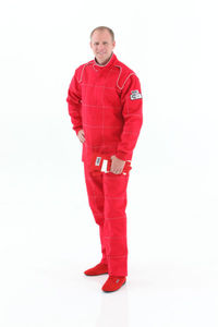 driver suit Crow Quilted 2 layer 1 piece suit Dale Antiflame SFI-5 Red Medium driver suit Crow Quilted 2 layer 1 piece suit Dale Antiflame SFI-5 Red Medium