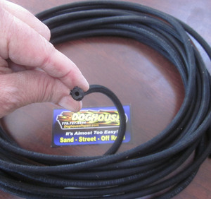 hose vacuum hose 3.5 mm German braided - by the foot