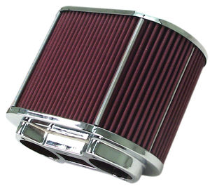 air filter chrome for 48-51 EPC/IDA 5 1/2 X 9 X 6" tall KING KONG Empi