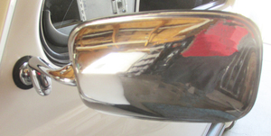 mirror outside Stainless Steel left side for bug 68-77 PPI