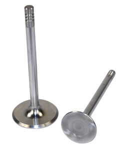 valve exhaust 32mm forged stainless steel w/ stellite tip & swirl polished heads Empi (1)