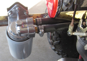 oil filter adapter kit ports face right cast Empi