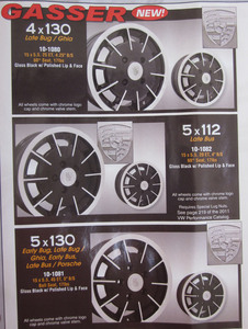 rim 5 x 130 pattern 5 spoke Gloss Black & Polished 15 x 5.5 Gasser