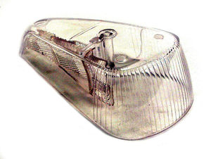 lens for turn signal bug 70-79 right clear Empi