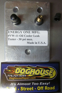 oil cooler tester for Doghouse style coolers
