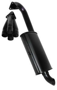 bend or downswept turbo muffler kit for 3455 & 3458 exhaust painted Empi bend or downswept turbo muffler kit for 3455 & 3458 exhaust painted Empi