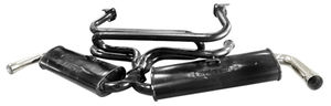 exhaust street system 1 3/8" bus 63-71 painted Empi dual QP