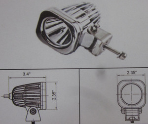 Discovery 10 watt single LED light - spot Chrome 1 LED Discovery 10 watt single LED light - spot Chrome 1 LED