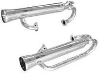 exhaust street/offroad system 1 1/2" Dual Racing w/ inserts Ceramic coated Empi
