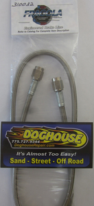 braided brake line #3 with straight fittings on both ends of 32" hose - FPP