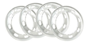 beauty ring set of 4 late style 15" fit 74-79 Empi w/ holes