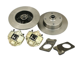 disc brake kit 4 lug front stock Super Beetle Empi