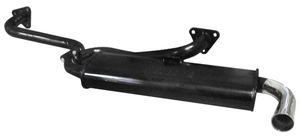 exhaust muffler only fits late bus header 3714-7 painted Empi