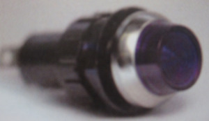 indicator warning light BLUE / chrome or black Large standard 430 K-Four