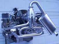 exhaust street/offroad system 1 5/8" w/ Turbo Muffler painted Empi