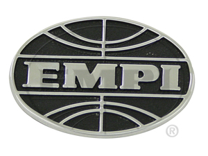 emblem Empi oval world shape
