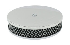 air filter chrome for Solex 2 1/16" 6 3/8" R x 2 1/2" tall Empi foam air filter chrome for Solex 2 1/16" 6 3/8" R x 2 1/2" tall Empi foam