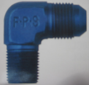 hose fitting aluminum npt adapter 90 degree #4 x 1/8" - FPP