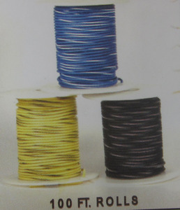 Primary wire 14 gauge yellow & red striped K-Four 100'