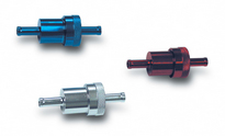fuel filter - aluminum - 1/4" blue anodized lifetime washable - Scat fuel filter - aluminum - 1/4" blue anodized lifetime washable - Scat