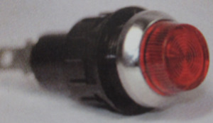 indicator warning light RED / chrome or black Large standard 430 K-Four