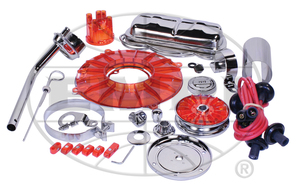 engine dress up kit chrome & colored components big kit red kit Empi