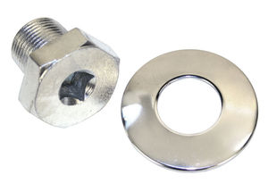 pulley bolt broached zinc plated steel w/ washer - Empi