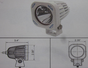Discovery 10 watt single LED light - spot White 1 LED Marine Discovery 10 watt single LED light - spot White 1 LED Marine