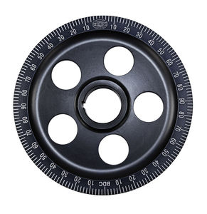 stock size pulley ANODIZED BLACK w/ lazer engraved numbers 5 holes - Empi