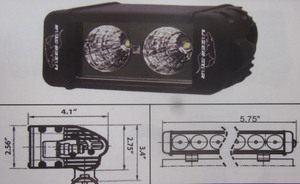 Discovery 10 watt single row LED light - spot Black 2 LED's 6" Discovery 10 watt single row LED light - spot Black 2 LED's 6"