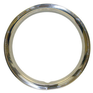 beauty ring set of 4 stainless steel in 14" size F/ OE steel wheels Empi