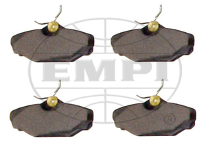 DISC PADS set of 4 for rear side inlet calipers Empi
