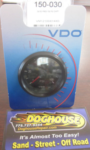 oil pressure gauge black VDO 2 1/16" mechanical 100 psi