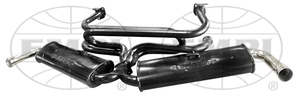 exhaust street system 1 3/8" bug & ghia painted Empi std dual