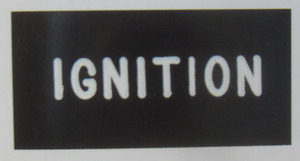 Ignition tag or label - K-Four