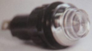 indicator warning light CLEAR / chrome or black Large Flashing 430 K-Four